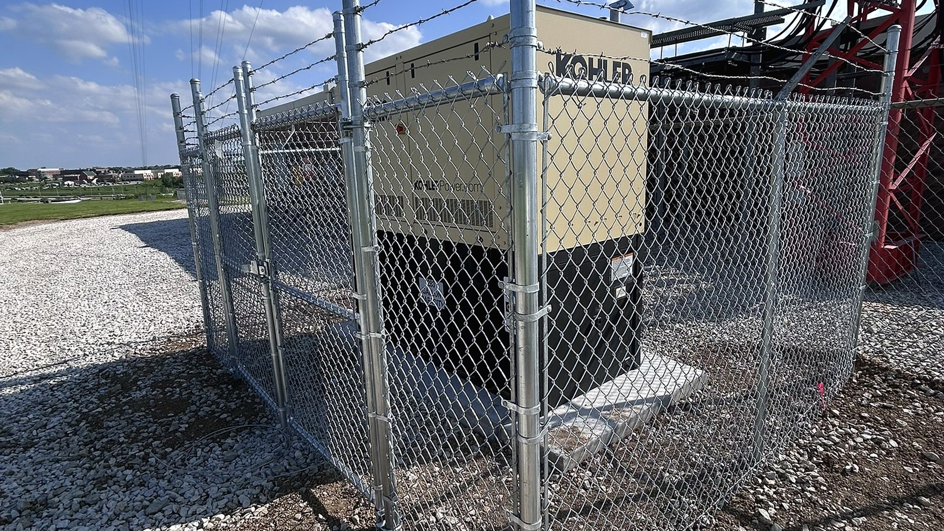 Industrial security fence — ECS install